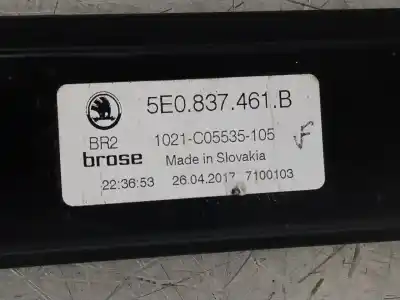 Second-hand car spare part driver left window regulator for skoda octavia combi (5e5) ambition oem iam references 5e0837461b 5q0959801b 