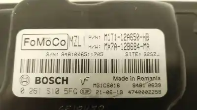 Second-hand car spare part ecu engine control for ford puma (j2k, cf7) 1.0 ecoboost oem iam references m1t112a650hb mx7a12b684ma 0261s105fg