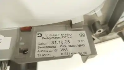 Recambio de automóvil de segunda mano de guarnecidos palanca cambio para mercedes-benz clase e (w211) berlina e 320 cdi (211.022) referencias oem iam a2116802436  