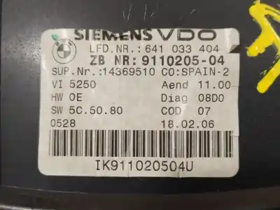 Peça sobressalente para automóvel em segunda mão quadrante por bmw serie 3 berlina (e90) 320d referências oem iam 9110205 62109316127 a2c53168441