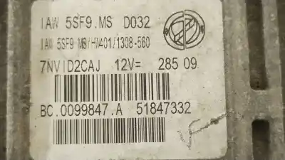 Second-hand car spare part ecu engine control for fiat 500 (312_) 1.2 (312axa1a) oem iam references 51847332 7nvid2caj 