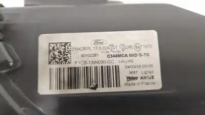 Автозапчастина б/у ліва фара для ford c-max ii (dxa/cb7, dxa/ceu) 1.5 tdci посилання на oem iam f1cb13w030cc 2011250 l90021696