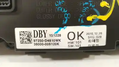 Peça sobressalente para automóvel em segunda mão comando de sofagem (chauffage / ar condicionado) por kia optima concept referências oem iam 97250d4810wk 38000008120k 