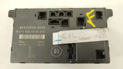 Tweedehands auto-onderdeel elektronische module voor mercedes-benz clase e (w211) e 320 cdi (211.026) oem iam-referenties 2118201585