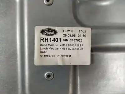 Автозапчастина б/у регулятор переднього правого скла для ford focus ii (da_, hcp, dp) 1.8 tdci посилання на oem iam 4m51b045h16aa 4m51b203a28bf 4m51b219a64ek