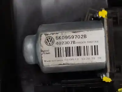 Автозапчастина б/у регулятор переднього правого скла для volkswagen golf vi (5k1) 1.6 tdi посилання на oem iam 5k0837462d 5k0959702b 5k0959792