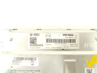 Second-hand car spare part multifunction display for audi a4 b8 avant (8k5) 2.0 tdi oem iam references 8r0919604a  