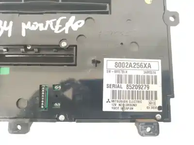Second-hand car spare part audio system / radio cd for mitsubishi montero (v80/v90) 3.2 di-d intense oem iam references 8002a256xa 85209279  Second-hand car spare part audio system / radio cd for mitsubishi montero (v80/v90) 3.2 di-d intense oem iam references 8002a256xa 85209279
