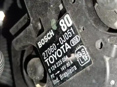 Pezzo di ricambio per auto di seconda mano alternatore per toyota yaris (ksp9/scp9/nlp9) básico riferimenti oem iam 270600j051  0124225054 Pezzo di ricambio per auto di seconda mano alternatore per toyota yaris (ksp9/scp9/nlp9) básico riferimenti oem iam 270600j051  0124225054