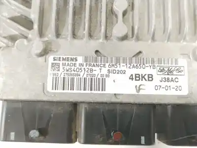 Second-hand car spare part ecu engine control for ford focus ii (da_, hcp, dp) 1.8 tdci oem iam references 6m5112a650yb 5ws40512b 