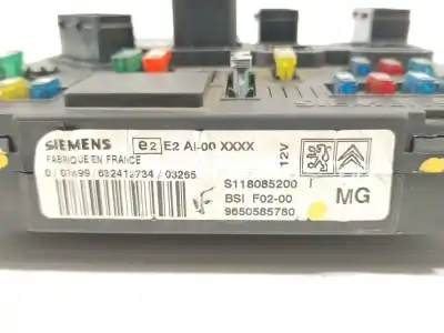 İkinci el araba yedek parçası röle/sigorta kutusu için citroen c2 (jm_) 1.4 hdi oem iam referansları 9650585780 bsif0200 s118085200i