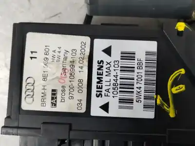 Second-hand car spare part driver left window regulator for audi a4 b6 (8e2) 2.5 tdi oem iam references 8e0837461c  8e1959801