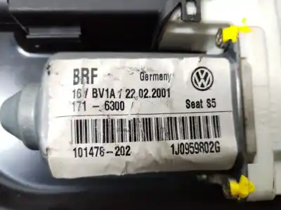 Автозапчастина б/у регулятор переднього правого скла для seat toledo ii (1m2) 1.9 tdi посилання на oem iam 1m1837730b 1m0837756 1j0959802g