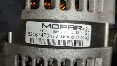 Автозапчастина б/у генератор для jeep renegade suv (bu, b1, bv) 1.0 t-gdi посилання на oem iam 52067420  ms1042117130