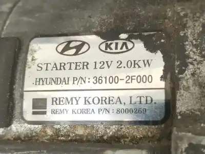 Peça sobressalente para automóvel em segunda mão motor de arranque por kia sorento active 4wd referências oem iam 361002f000  