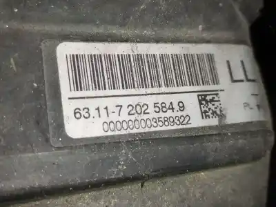 Second-hand car spare part right headlight for bmw 3 (e90) 318 d oem iam references 631172025849 72025849 7237647