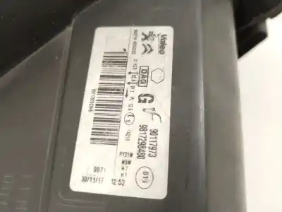 Second-hand car spare part left headlight for citroen c-elysee (dd_) 1.6 bluehdi 100 oem iam references 9817298480  90117973