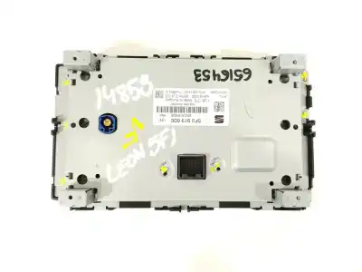Peça sobressalente para automóvel em segunda mão display gps / multimídia por seat leon (5f1) 1.6 tdi referências oem iam 5f0919606  