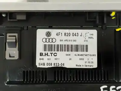 Second-hand car spare part climate control for audi a6 avant (4f5) 3.0 v6 24v tdi oem iam references 4f1820043j  5hb008833
