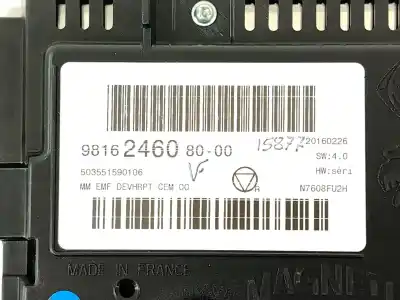 Second-hand car spare part multifunction display for citroen ds3 (sa_) 1.6 bluehdi 100 oem iam references 9816246080  