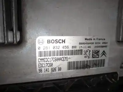 Second-hand car spare part ecu engine control for citroen c-elysee (dd_) 1.6 bluehdi 100 oem iam references 9814182680 edc17c60 0281032456