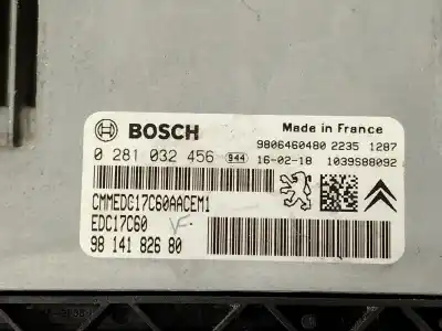 Second-hand car spare part ecu engine control for citroen ds3 (sa_) 1.6 bluehdi 100 oem iam references 9814182680  0281032456