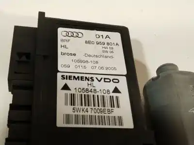 Pezzo di ricambio per auto di seconda mano motore alzacristalli posteriore sinistro per audi a4 avant (8e) 2.0 tdi riferimenti oem iam 8e0959801a  5wk47009ebf