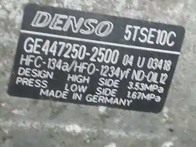 Peça sobressalente para automóvel em segunda mão compressor de ar condicionado a/a a/c por toyota yaris active referências oem iam 4472502500 883100da90 5tse10c