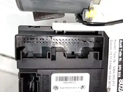 Second-hand car spare part driver left window regulator for audi a3 (8p) 1.6 102 cv / 75 kw oem iam references 8p0959802a  8p3837461c