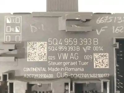 Second-hand car spare part comfort module for seat leon (5f1) 1.6 tdi oem iam references 5q4959393b  