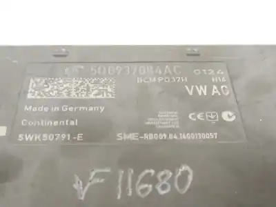 Second-hand car spare part electronic module for seat leon (5f1) i-tech oem iam references 5q0937084ac  5wk50791e