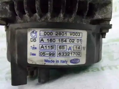 Автозапчастина б/у генератор для smart coupe 0.6 turbo cat посилання на oem iam a1601540201 63321702 0002801v003
