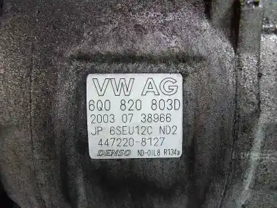 Автозапчасти б/у компрессор кондиционера воздуха за seat cordoba berlina (6l2) signo/a ссылки oem iam 6q0820803d  