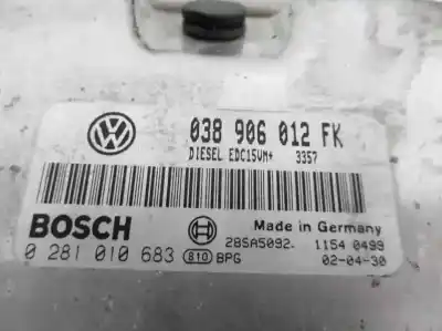 Автозапчасти б/у блок управления двигателем за seat toledo (1m2) sport tech ссылки oem iam 038906012fk  0281010683