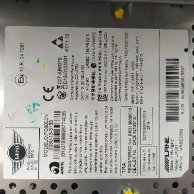 Pezzo di ricambio per auto di seconda mano impianto audio / radio cd per mini mini (f56) one riferimenti oem iam 9337810 65129344042 9344042
