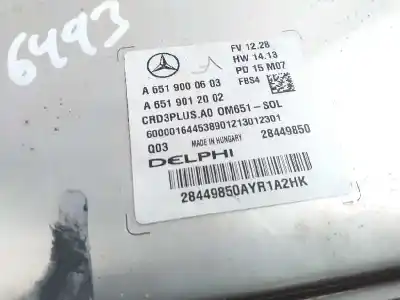 Second-hand car spare part ecu engine control for mercedes-benz clase c (w205) familiar c 220 t cdi bluetec edition 1 (205.204) oem iam references a6519000603 28449850 a6519012002