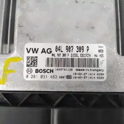 Second-hand car spare part ecu engine control for audi a3 sportback (8vf) basic oem iam references 04l907309p  0281031483