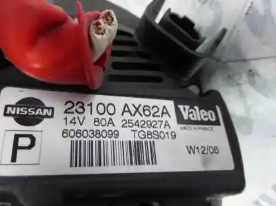 Автозапчастина б/у генератор для nissan micra (k12e) acenta посилання на oem iam 23100ax62a  23100ax62a