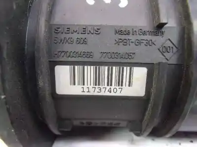 Автозапчастина б/у витратомір повітря для renault laguna ii (bg0) * посилання на oem iam h7700314669 5wk9609 7700314057