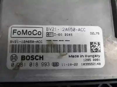 Second-hand car spare part ecu engine control for ford fiesta (cb1) trend oem iam references bv2112a650acc  0281018993