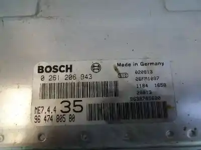İkinci el araba yedek parçası ecu motor kontrol cihazi için peugeot 307 break / sw (s1) sw oem iam referansları 9647480580 9638765680 0261206943