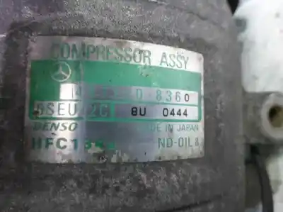 İkinci el araba yedek parçası klima kompresörü için mercedes-benz clase a (w168) 170 cdi (168.009) oem iam referansları 4472208360 8u0444 6seu12c