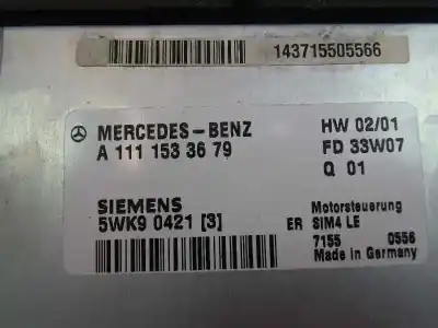 Автозапчасти б/у блок управления двигателем за mercedes-benz clase c (w203) sportcoupe c 230 compressor (203.747) ссылки oem iam a1111533679 5wk90421 