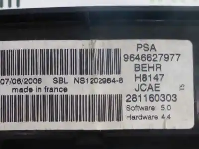 Автозапчасти б/у климат-контроль за peugeot 307 break/sw (s2) x-line ссылки oem iam 9646627977  281160303