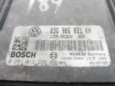 Second-hand car spare part ecu engine control for volkswagen golf v berlina (1k1) sportline oem iam references 03g906021kh  0281013226