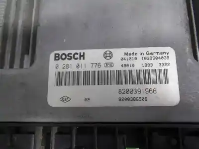 Second-hand car spare part ecu engine control for renault scenic ii luxe privilege oem iam references 8200391966 0281011776 8200386508