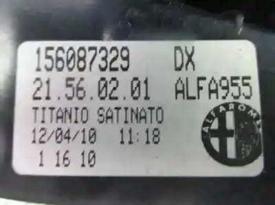 Автозапчастина б/у правий ліхтар для alfa romeo mito (145) progression посилання на oem iam 156087329  