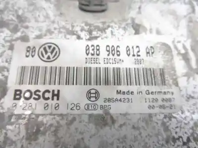 Second-hand car spare part ecu engine control for volkswagen golf iv berlina (1j1) 25 aniversario oem iam references 038906012ap  0281010126