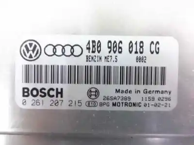 Tweedehands auto-onderdeel ecu motorcontroller voor volkswagen passat berlina (3b3) highline oem iam-referenties 4b0906018cg 28sa7389 1159 029 0261207215