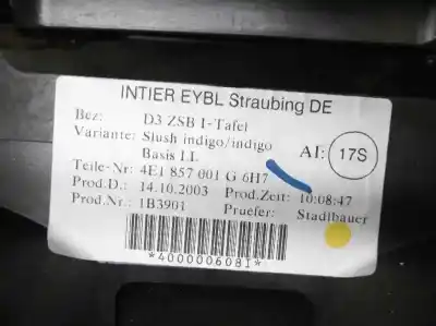 Автозапчасти б/у комплект подушки безопасности за audi a8 (4e2) 3.7 quattro ссылки oem iam 4e0959655  4e1857001g